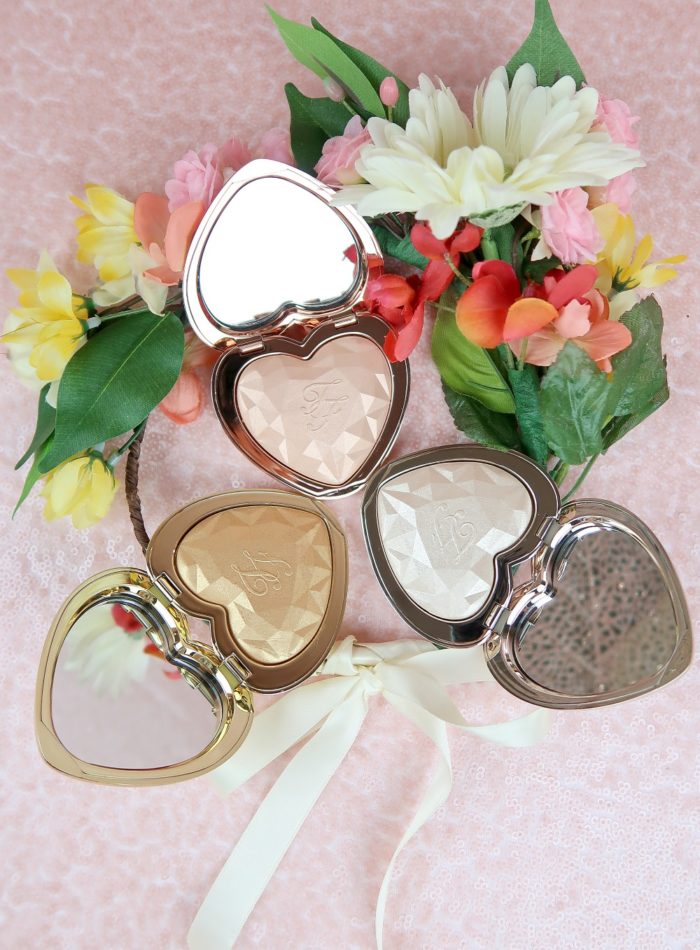 Too Faced Love Light Prismatic Highlighters Review and Swatches
