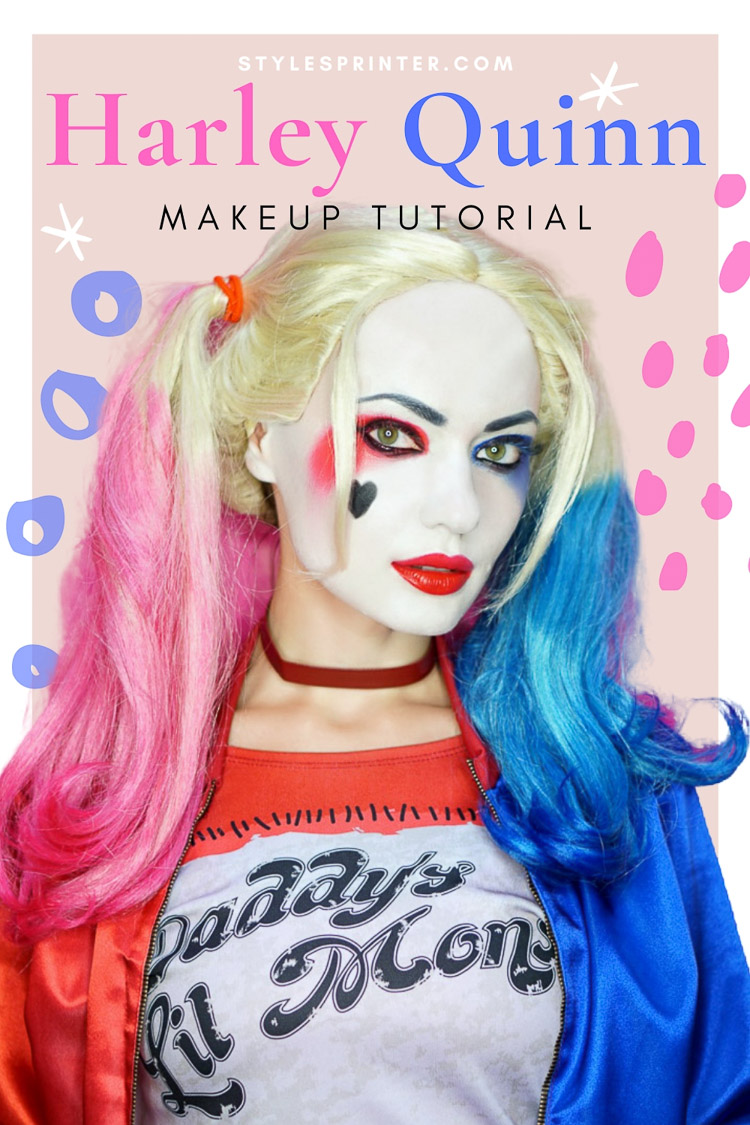 Harley Quinn Makeup Tutorial | Step-by-Step Suicide Squad Makeup
