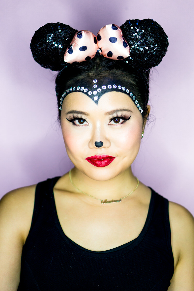 minnie mouse nose makeup