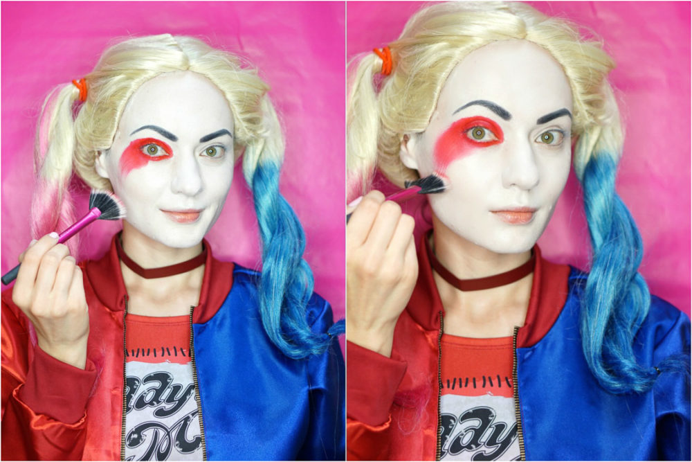 Harley Quinn Makeup Tutorial StepbyStep Suicide Squad Makeup