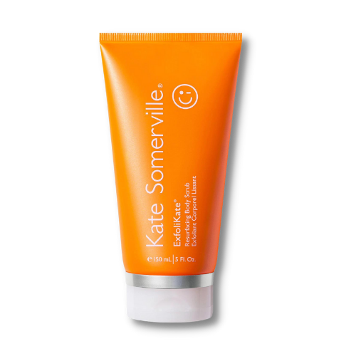 Kate Somerville Resurfacing Body Scrub is a perfect combo of physical and chemical exfoliation.